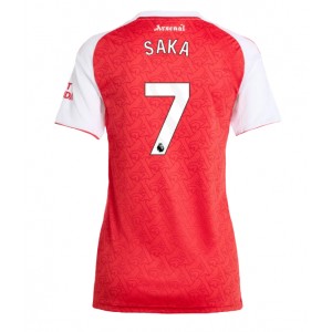 Fotbalové Dres Arsenal Bukayo Saka #7 Dámské Domácí Oblečení 2025-26 Krátký Rukáv